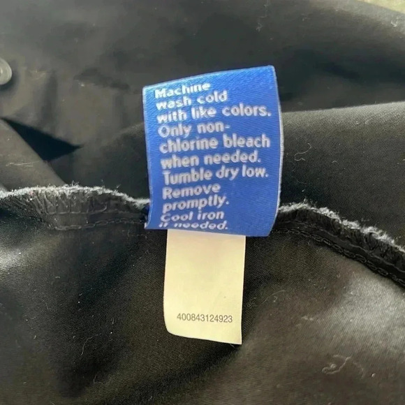 Apt. 9 Women’s Jet Black Button Down Long Sleeve Blouse Size XL - Picture 9 of 9